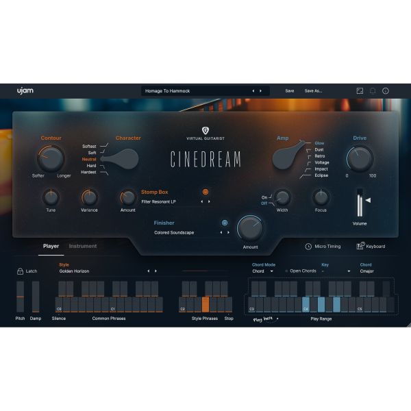 UJAM CINEDREAM - virtueller Gitarrist für cineastische Klangflächen - Download