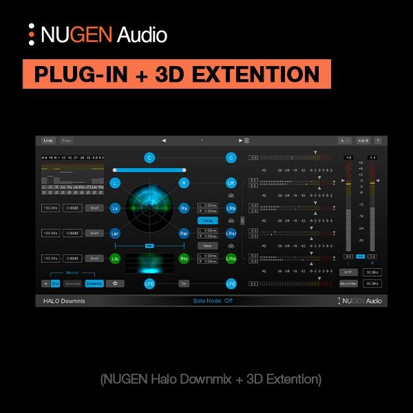 NUGEN Halo Downmx w 3D extension - präziser Downmix aus Surround und Dolby Atmos 7.1.2 - Download