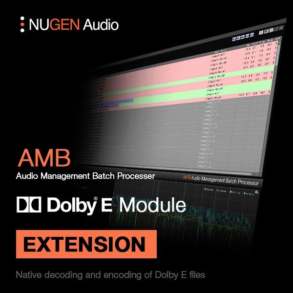 NUGEN AMB Dolby E Module - AMB-Modul zum Dekodieren und Enkodieren von Dolby E - Download
