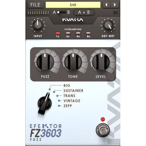 Kuassa Efektor FZ3603 Fuzz - Fuzz-Plug-in im Pedal-Stil mit fünf Modellen - Download