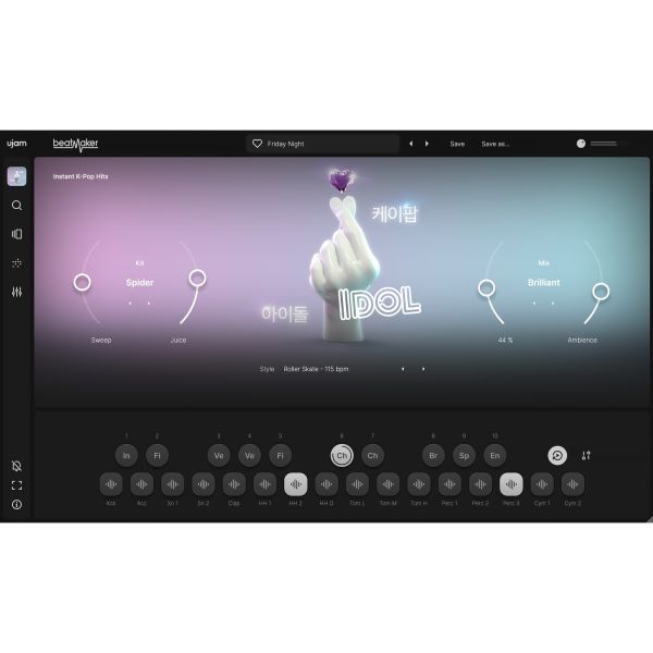 UJAM IDOL - virtuelle Drum-Machine für modernen K-Pop - Download