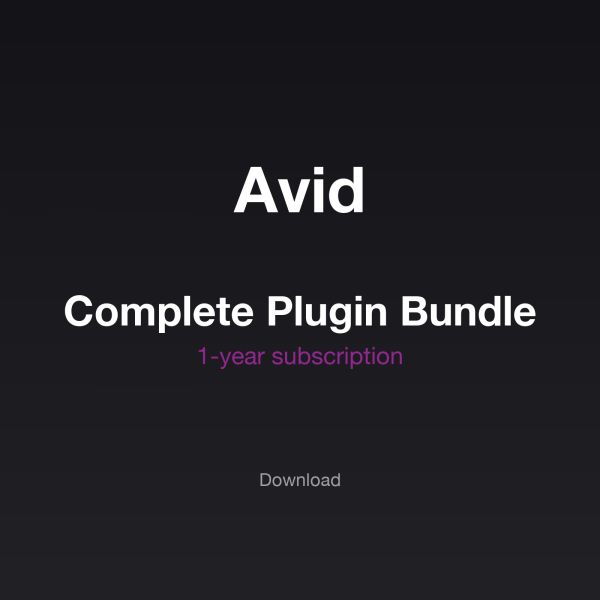 Avid Complete Plugin Bundle 1Y Subscription - über 75 AAX-Plug-ins für Pro Tools - Download