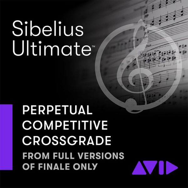 Avid Sibelius Ultimate Perpetual Competitive Crossgrade - professionelle Notation mit unbegrenzten Notenzeilen - Download