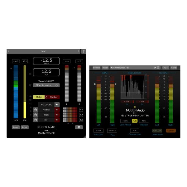 NUGEN MasterCheck 2 + ISL 2ST - Bundle für Streaming-Mastering und True-Peak-Limiting - Download