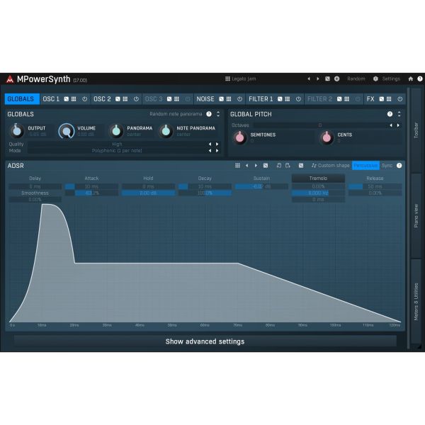 Melda MPowerSynth - Synthesizer mit modularer Effektsektion - Download