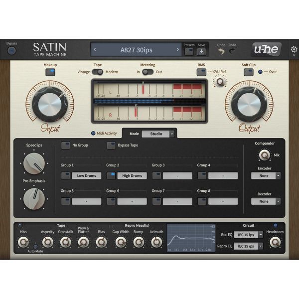 u-he Satin - Bandmaschinen-Emulation - Download