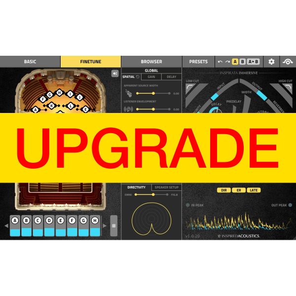 Inspired Acoustics Inspirata Pro > Immersive UPG - Hall-Workstation, Upgrade von Professional auf Immersive - Download