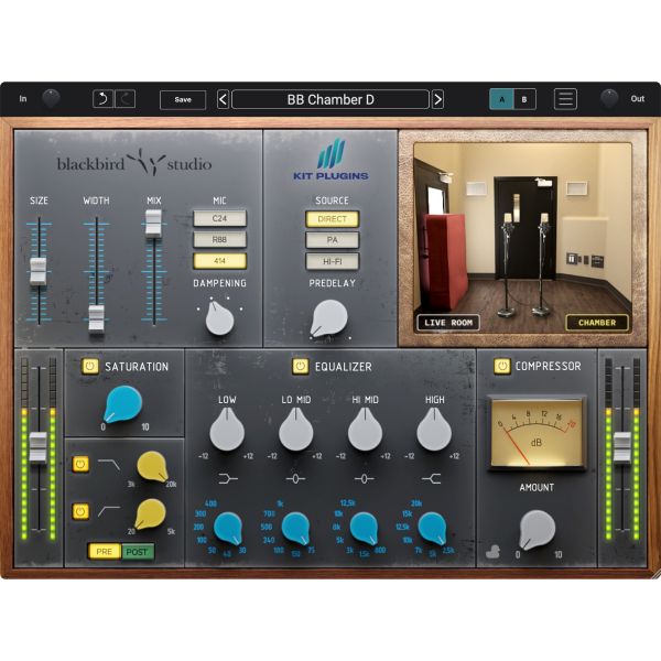 Kit Plugins BB Chamber D - Hall-Plug-in nach der Hallkammer von Blackbird Studio D - Download