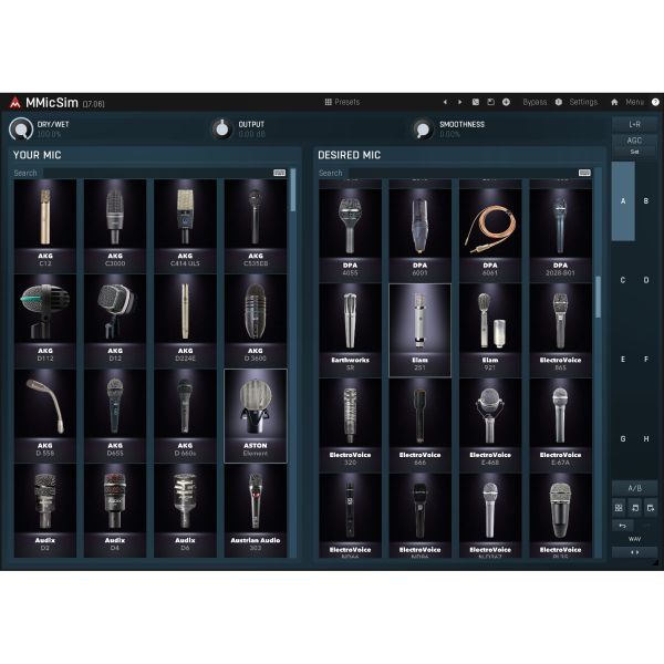 Melda MMicSim - Mikrofonsimulator mit über 100 Modellen - Download