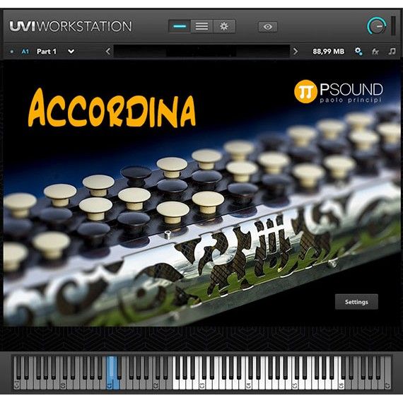 PSound Accordina - mundharmonika-ähnliches Zungeninstrument mit Akkordeon-Tastatur - Download