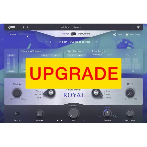 UJAM Upgrade ROYAL 2 - virtueller Session-Bassist für Besitzer der Vorversion - Download