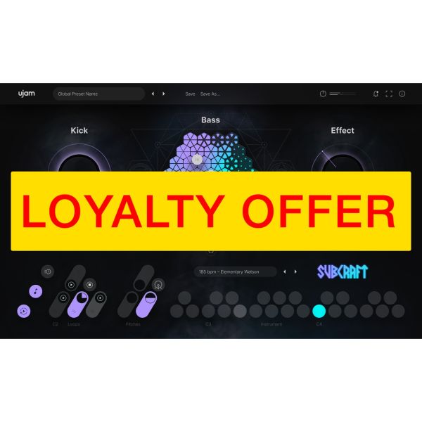 UJAM SUBCRAFT Loyalty Offer - Sub-Bass- und Kick-Instrument für ein sauberes Low End - Download