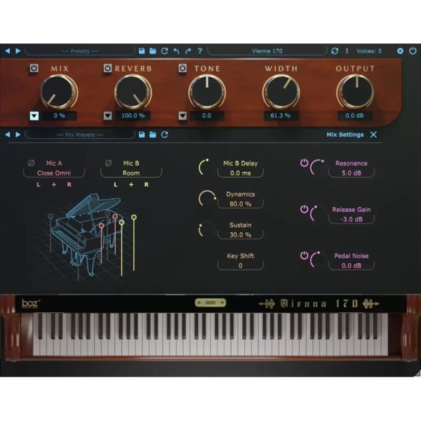 Boz Vienna 170 Lite - kompakter virtueller Flügel nach Bösendorfer 170VC - Download