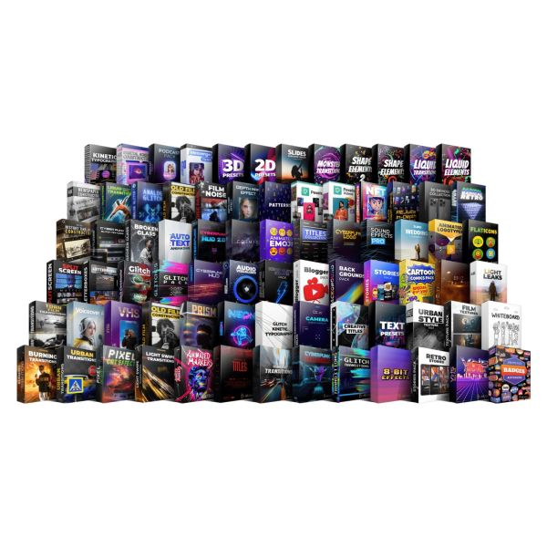 AEJuice I Want It All Bundle Lifetime - Komplettpaket mit über 10.000 Assets für Motion Design - Download