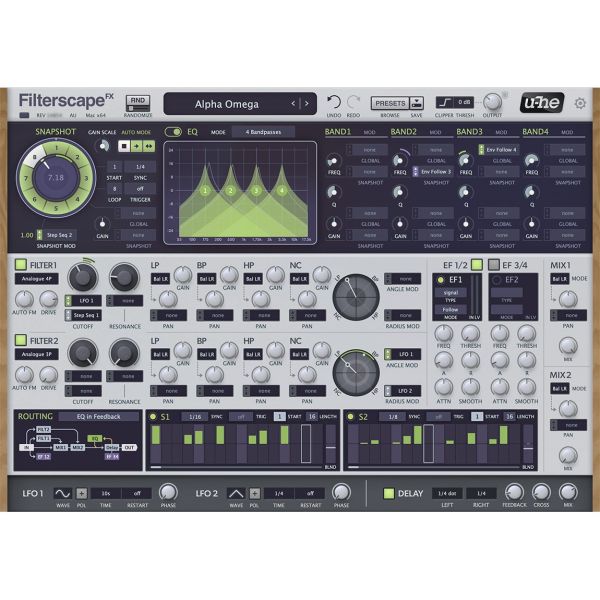 u-he Filterscape - Filter-, EQ- und Synthesizer-Plug-ins - Download