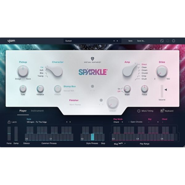 UJAM SPARKLE 2 - virtueller E-Gitarrist von Funk bis Indie-Rock - Download