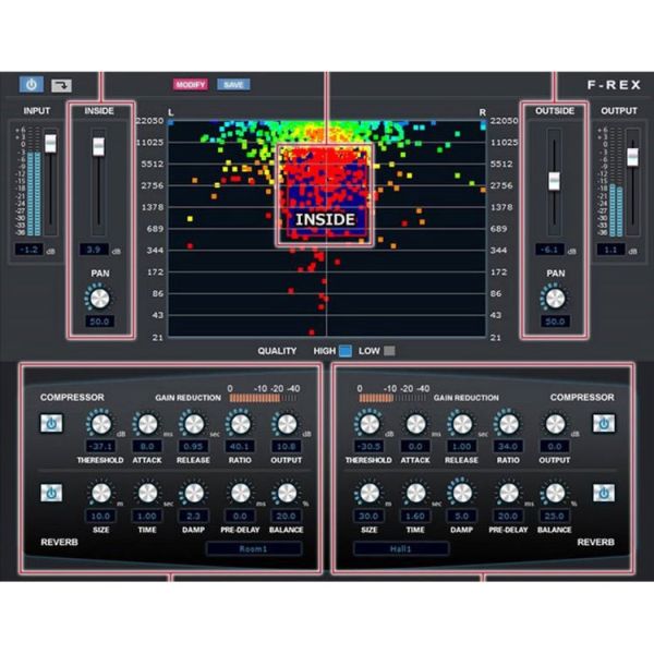 Internet Co. F-REX - Analyse- und Effekt-Plug-in für einzelne Klangbereiche - Download