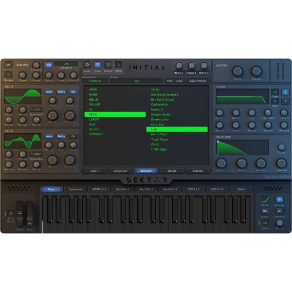 Initial Audio Sektor - polyphoner Wavetable-Synthesizer - Download