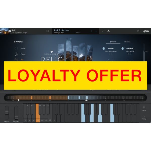 UJAM RELIC Loyalty Offer - virtuelles Upright-Piano mit eingebautem Pianisten - Download
