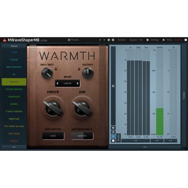 Melda MWaveShaperMB - Multiband-Waveshaper mit eigenen Kurven - Download