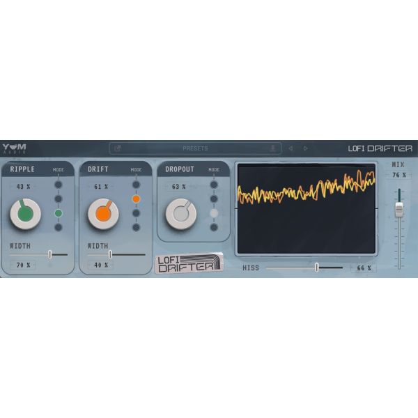 Yum Audio LoFi Drifter - Lo-Fi-Plug-in für analoge Lautstärkeschwankungen - Download