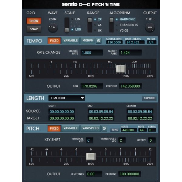 Serato Pitch 'n Time Pro - Time-Stretching und Pitch-Shifting für Pro Tools - Download