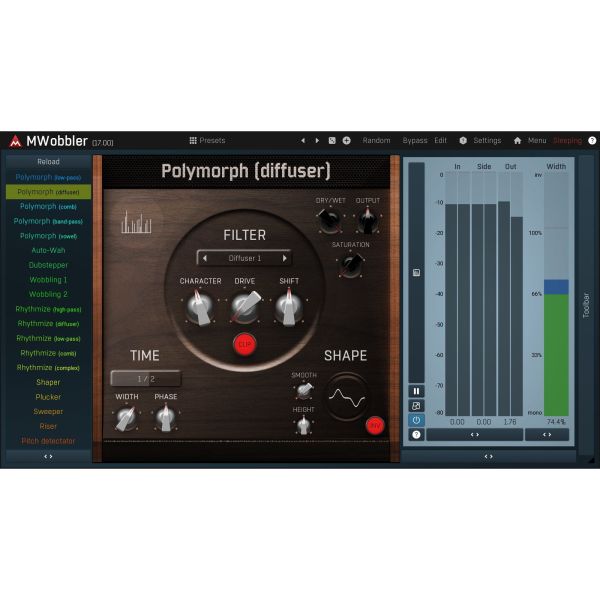 Melda MWobbler - Verzerrungsfilter für Wobble-Bässe und rhythmische Effekte - Download