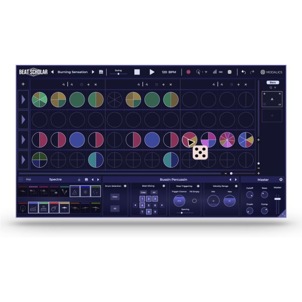 Modalics Beat Scholar - Beat-Sequenzer mit kreisförmigem Raster - Download
