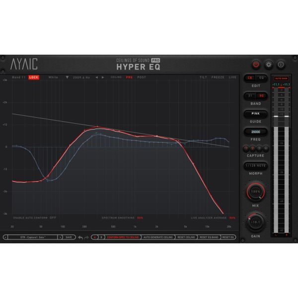 AyaicWare Ceilings Of Sound Pro - Hyper-EQ mit 15 Ceiling-Bändern und grafischem 50-Band-EQ - Download