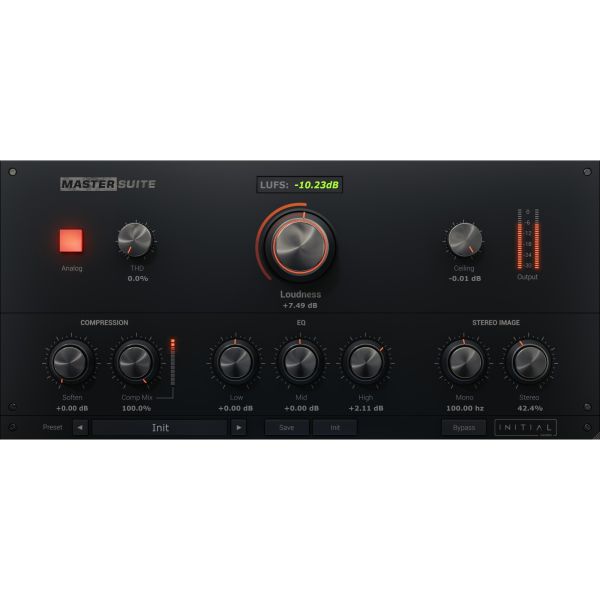 Initial Audio Master Suite - Mastering-Plug-in mit Limiter und LUFS-Anzeige - Download