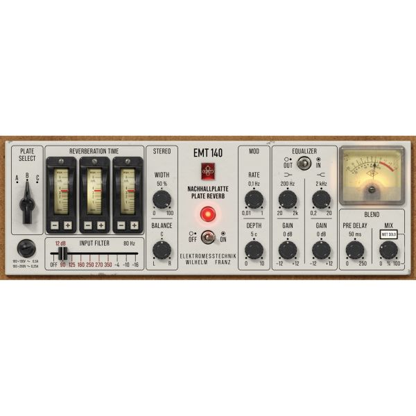 Universal Audio UAD EMT 140 Classic Plate Reverberator - drei EMT-Plattenhallgeräte - Download