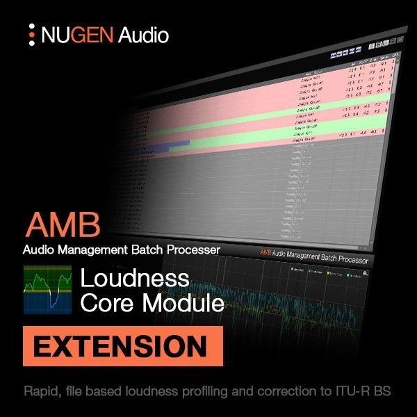 NUGEN AMB Loudness Module - Batch-Software für dateibasierte Lautheitsprüfung und -korrektur - Download