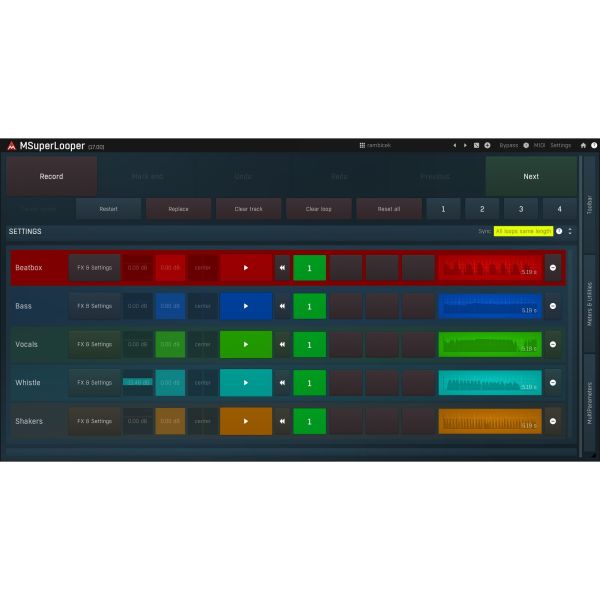 Melda MSuperLooper - Mehrspur-Looper für Live-Performances - Download