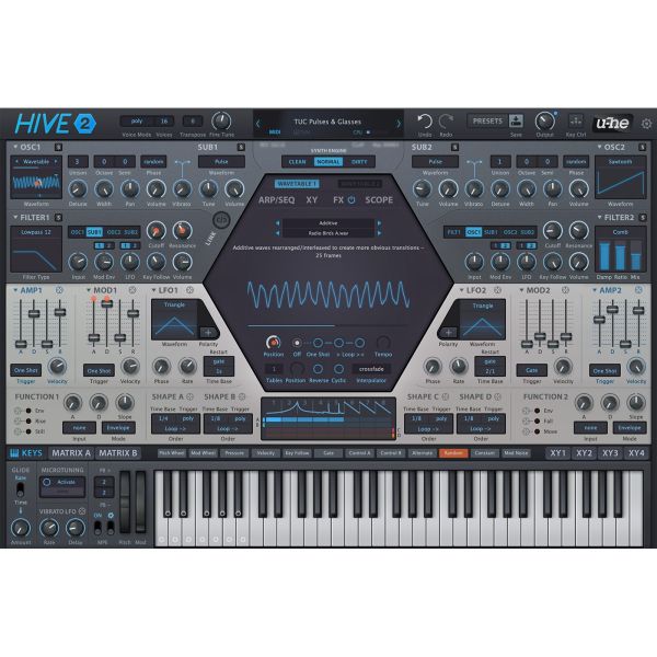 u-he Hive 2 - Synthesizer mit Wavetable-Unterstützung - Download