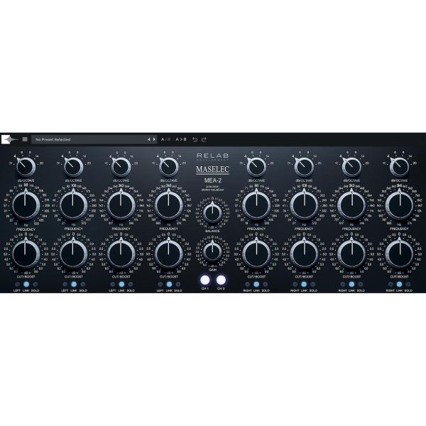 Relab Maselec MEA-2 - Präzisions-Stereo-EQ für Mastering - Download