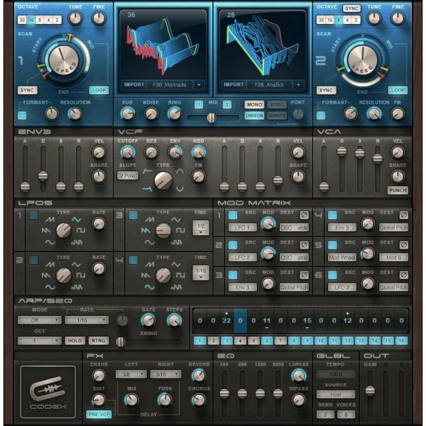 Waves Codex Wavetable Synth - Wavetable-Synthesizer - Download