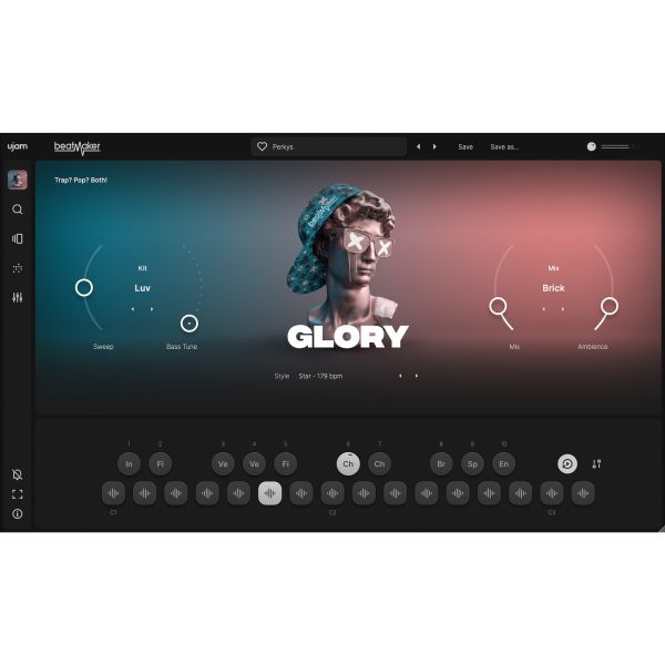 UJAM GLORY - virtuelle Drum-Machine für Trap und Drill - Download