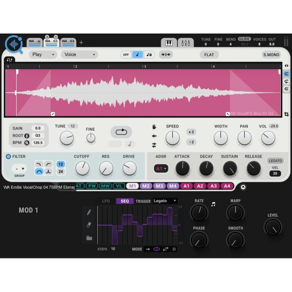Waves CR8 Creative Sampler - kreativer Sampler mit acht Ebenen - Download