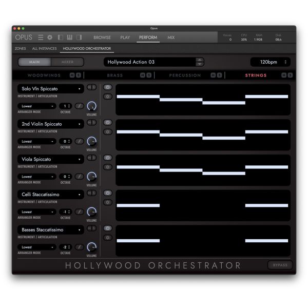 EastWest HOLLYWOOD ORCHESTRA OPUS EDITION DIAMOND - virtuelles Orchester mit Soloinstrumenten und Orchestrator - Download