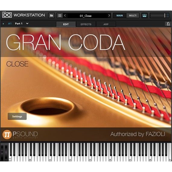 PSound Gran Coda - virtueller Fazioli-Flügel F278, von Fazioli autorisiert - Download