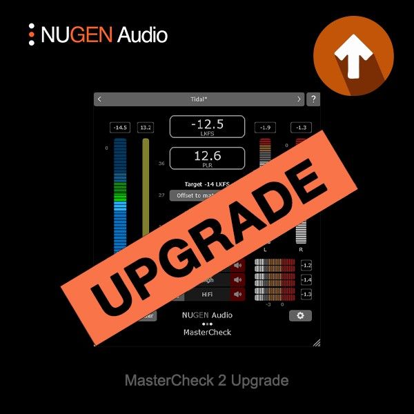 NUGEN MasterCheck > MasterCheck 2 UPG - Mastering-Kontrolle für Streaming, Upgrade von MasterCheck - Download