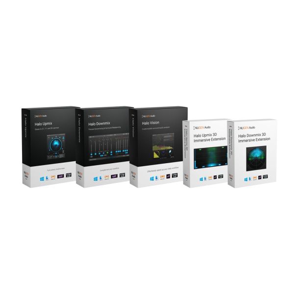 NUGEN Halo Suite - Bundle für Upmix, Downmix und Analyse in 3D-Audio - Download