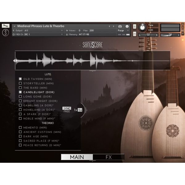 BOOM Library Sonuscore Medieval Phrases Lute & Theorbo - Phrasen-Instrument mit Laute und Theorbe - Download