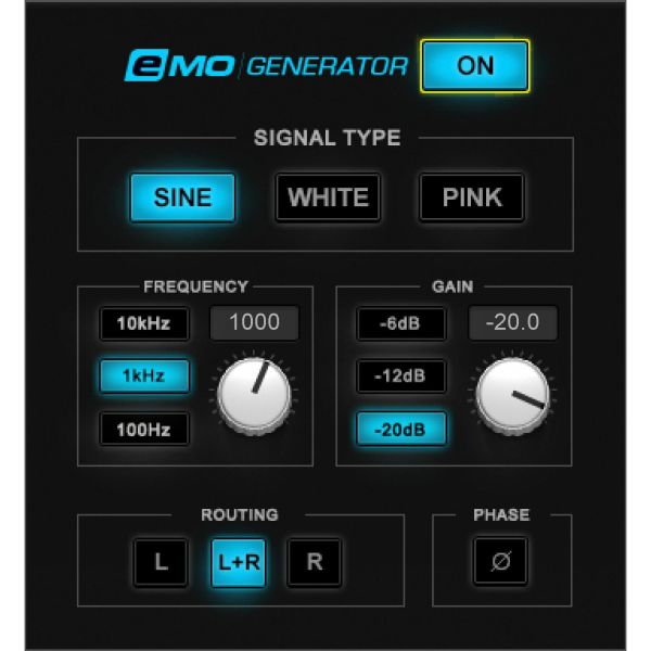 Waves eMo Generator - Testton-Generator für Sinus und Rauschen - Download