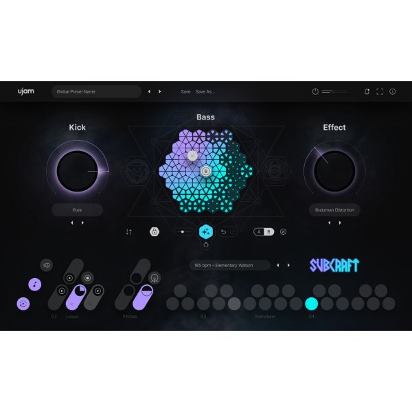 UJAM SUBCRAFT - Sub-Bass- und Kick-Instrument mit Phrase Player - Download