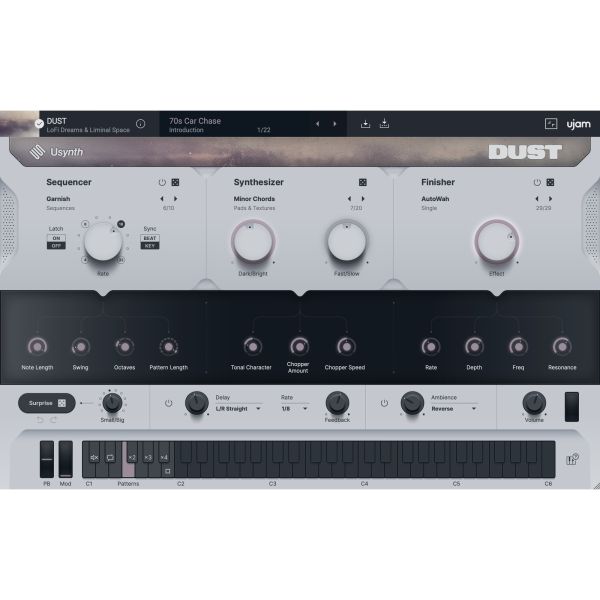 UJAM DUST - Synthesizer für Lo-Fi- und Liminal-Texturen - Download