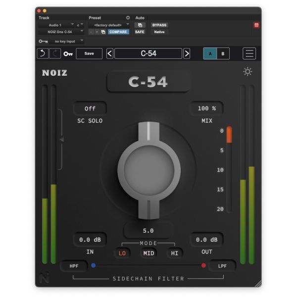 Kit Plugins NOIZ One C-54 - Kompressor-Plug-in mit einem Regler - Download