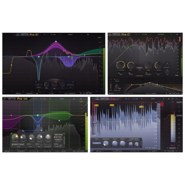 FabFilter Mastering Bundle - Pro-L 2, Pro-MB, Pro-Q 4, Pro-C 3 - Download