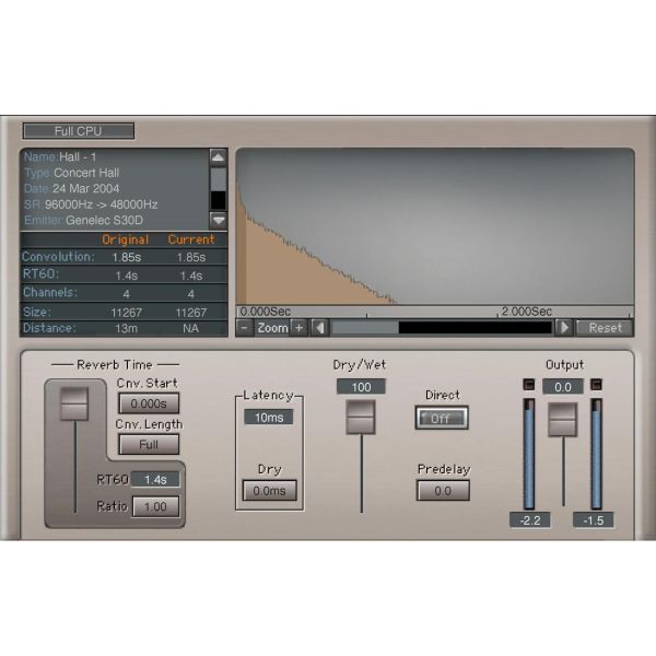 Waves IR-L Convolution Reverb - Faltungshall mit über 2.000 Räumen - Download
