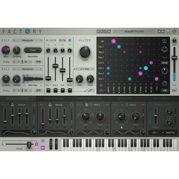 Sugar Bytes Factory - modularer polyphoner Synthesizer - Download